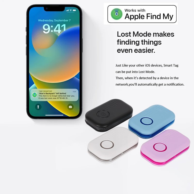 Mini Pet Global Positioning Tracker Key Finder Anti-lost Tracker Small Smart Tag Air Finder Simple Tag Locator Finder