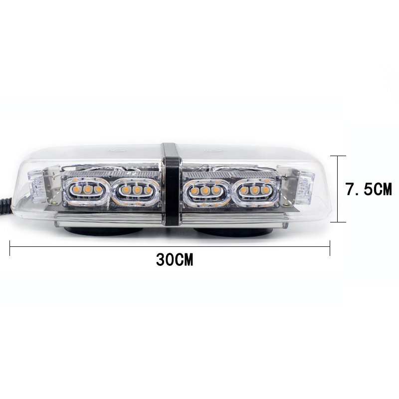 LED Car Roof Flashing Flasher Led Fog Traffic Emergency Warning Lights Short Row Ceiling Lamp Truck Alarm Strobe Car Accessories