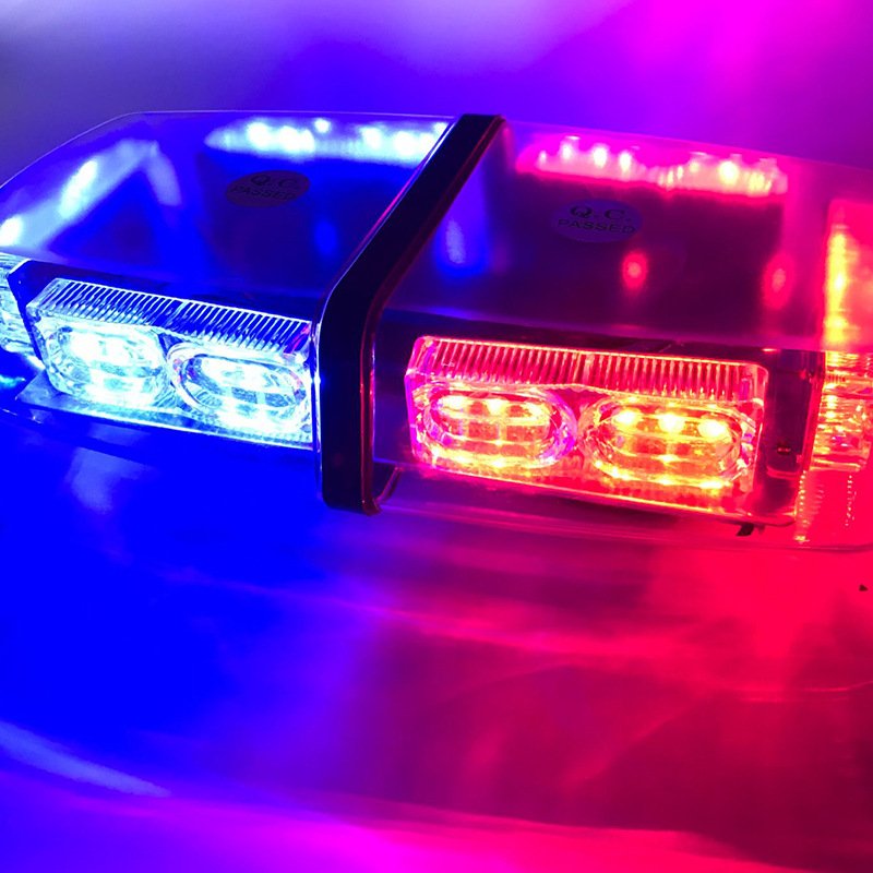 LED Car Roof Flashing Flasher Led Fog Traffic Emergency Warning Lights Short Row Ceiling Lamp Truck Alarm Strobe Car Accessories