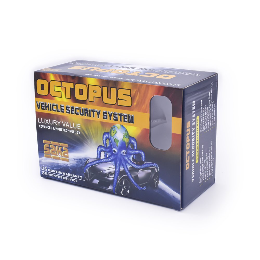 Africa Market Anti-theft Anti-hijacking One Way Car Alarms Universal Car Security System OCTOPUS Car Alarms