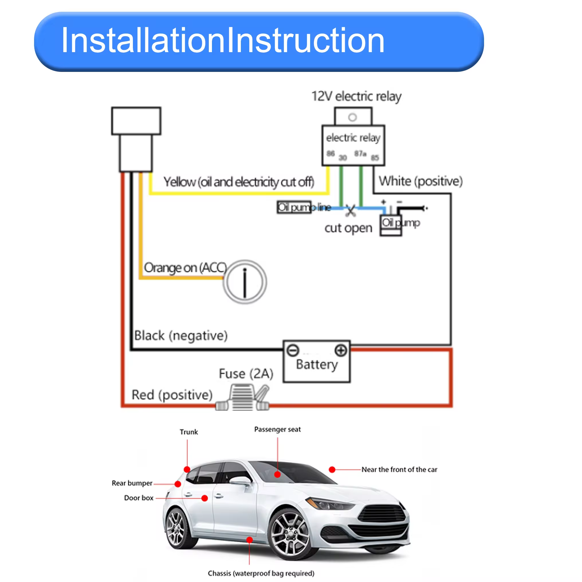 Multifunctional GPS Support Acc Detection Anti-Theft GPS Tracker Car Electric Vehicle Motorcycle GPS Tracker Tracking Device