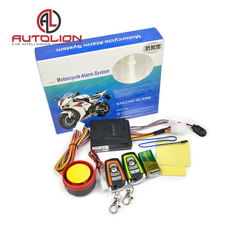 Motorbike Alarm System Electronic Anti-theft Security Motorcycle Kits with Battery