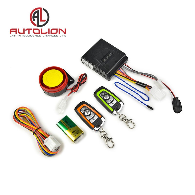Motorbike Alarm System Electronic Anti-theft Security Motorcycle Kits with Battery