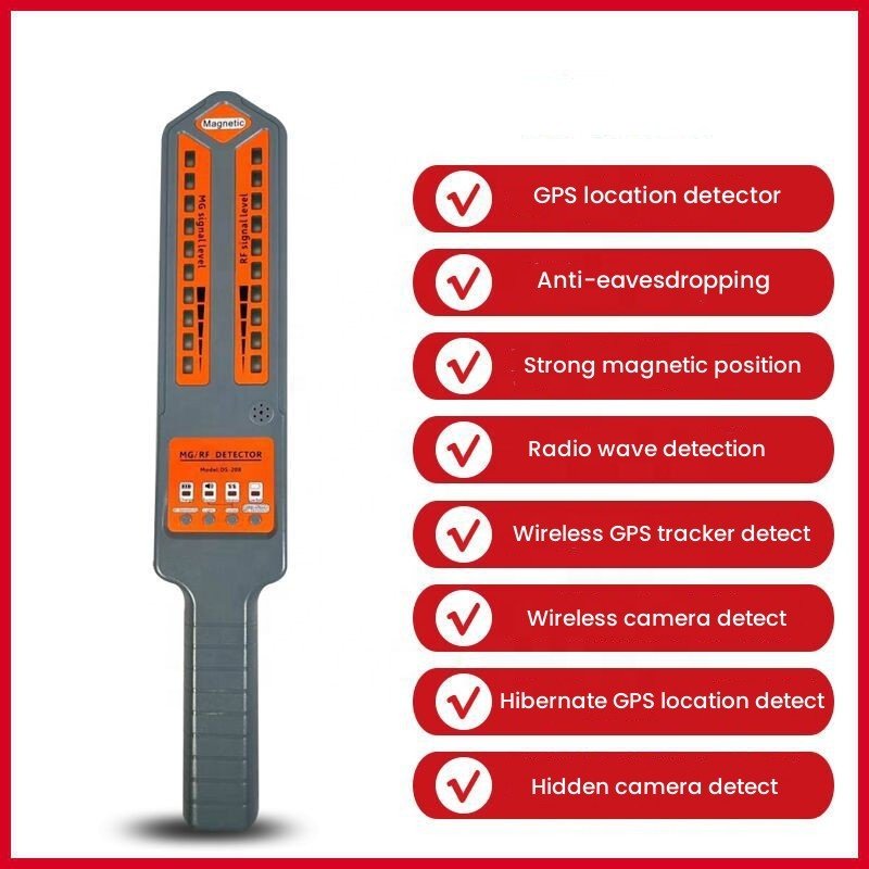 Handheld Anti-tracking DS810 Wireless Camera Mobile Phone Car GPS Search RF Signal Detector DS 208