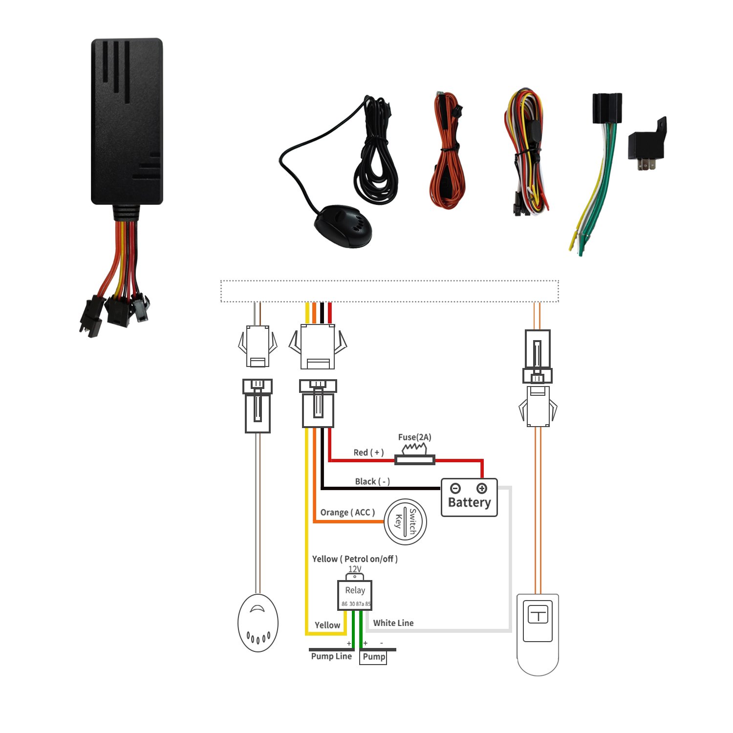 High Quality Cheap 4g 8 Pins ,ultiple Functions Gps Device Anti-lost Sos Alarm Microphone Gps Locator for Gps Car Management
