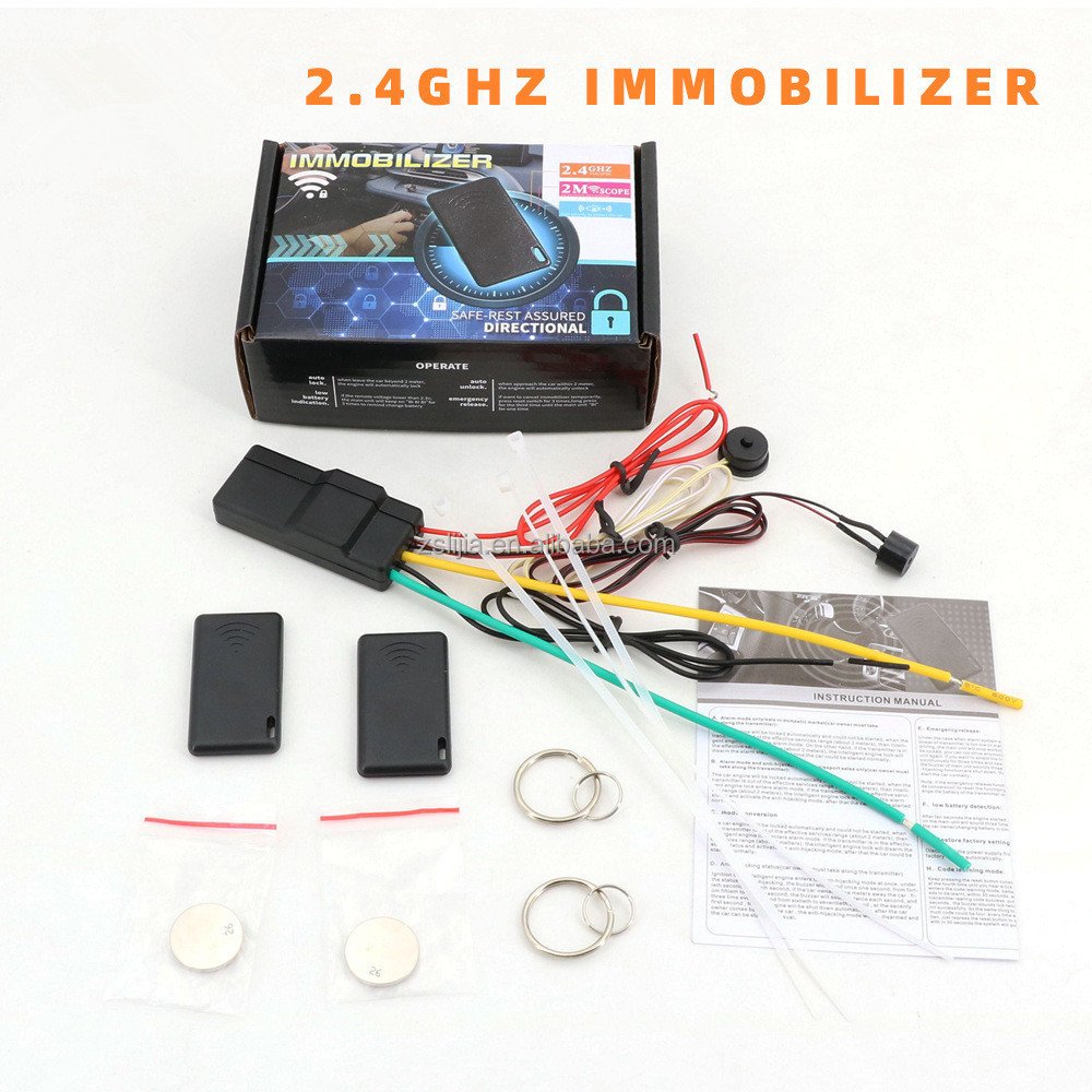 NTO 12V Anti-Robbery Anti-Hijacking Vehicle Immobilizer Car 2.4Ghzi Mmobilizer System Anti-Theft Alarm Car Security Systems