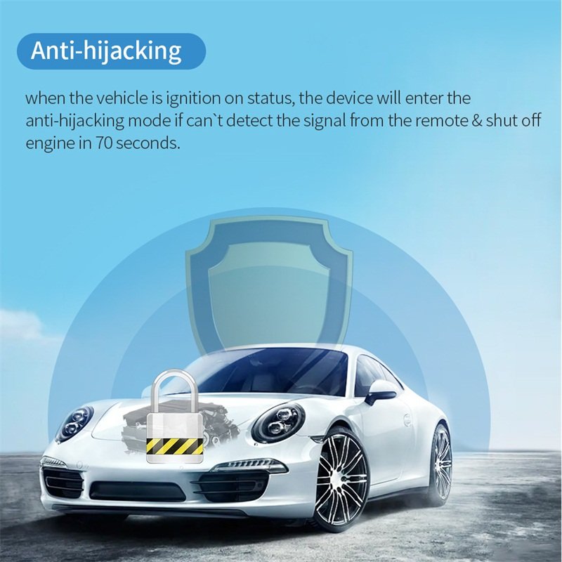 Car Wireless Immobilizer Security System with Engine Automatic Lock or Unlock Immobilizer Car System Anti-hijacking