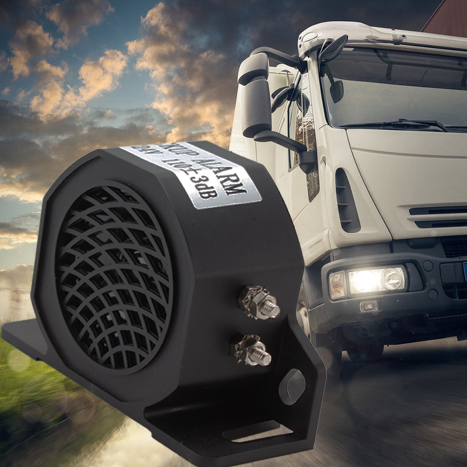 B-Truck Back-up Alarm 105dB 12V/48V Car Reverse Horn BIBI Buzzer Warning Alarm Siren Waterproof Industrial Heavy-Duty Backup