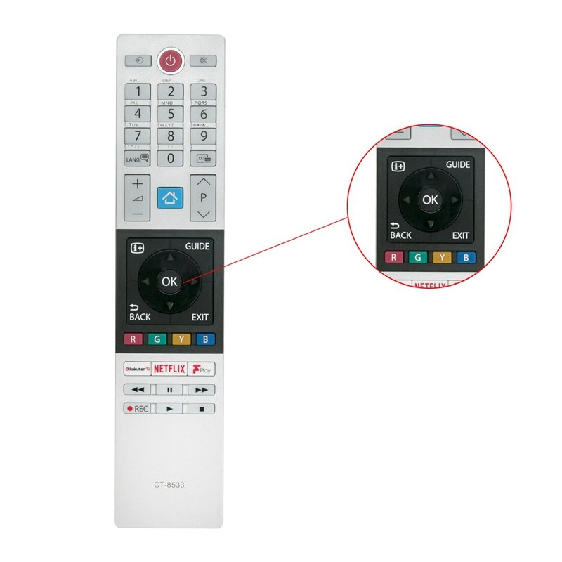 Nieuwe CT-8533 Vervanging Voor for Toshiba 2018/2019 Tv-Modellen Met Netflix Fplay Afstandsbediening 2863db 3862db 3863db 3863db