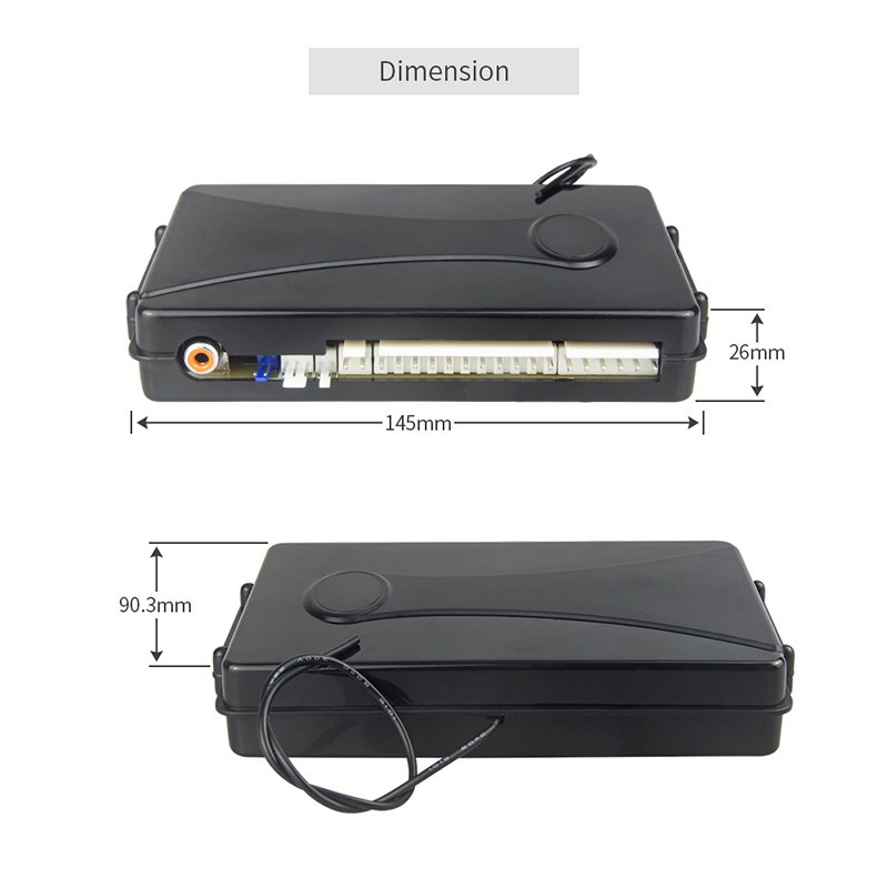 EASYGUARTD EC204 DC 12V 2 Way Car Alarm System LCD Pager Display Vibration Warning & PKE Passive Keyless Entry