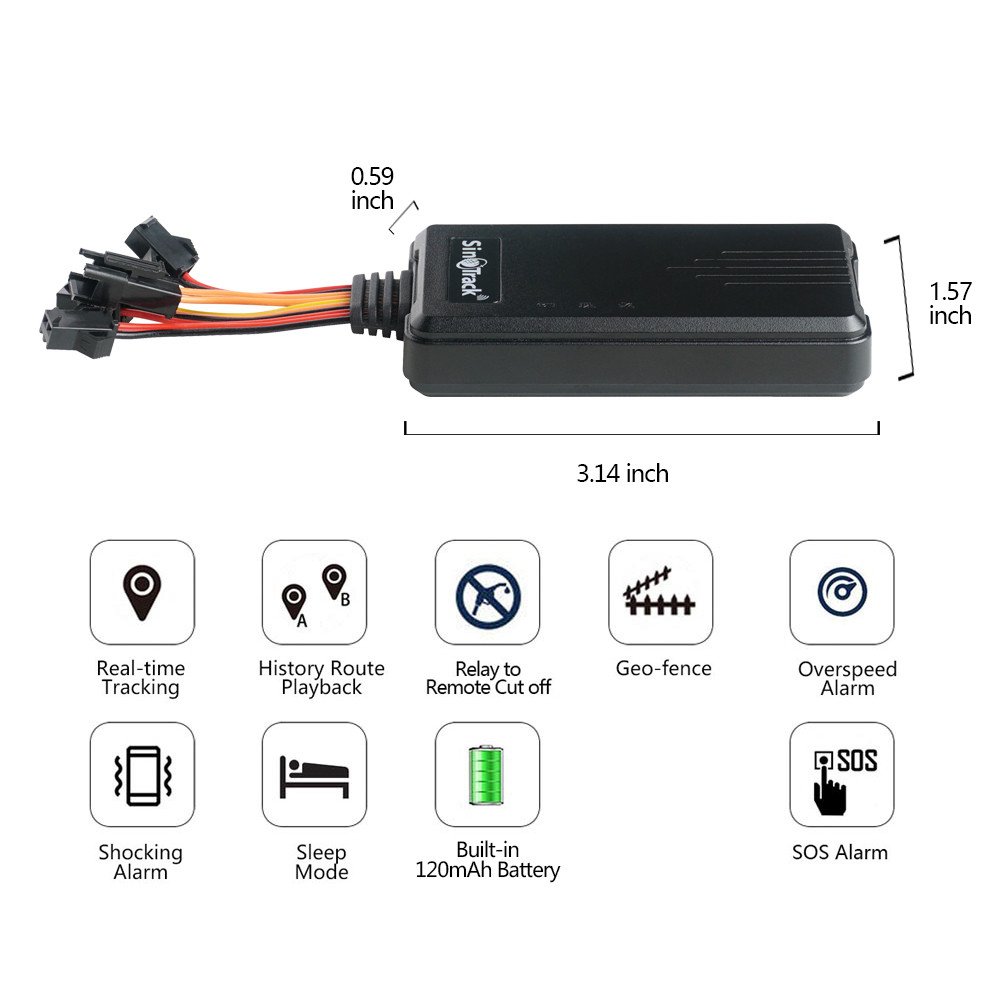 Best Sale Sinotrack Car Alarm ST-906 Multi-languages Google Map Location APP SMS GPS GPRS Tracking Devices