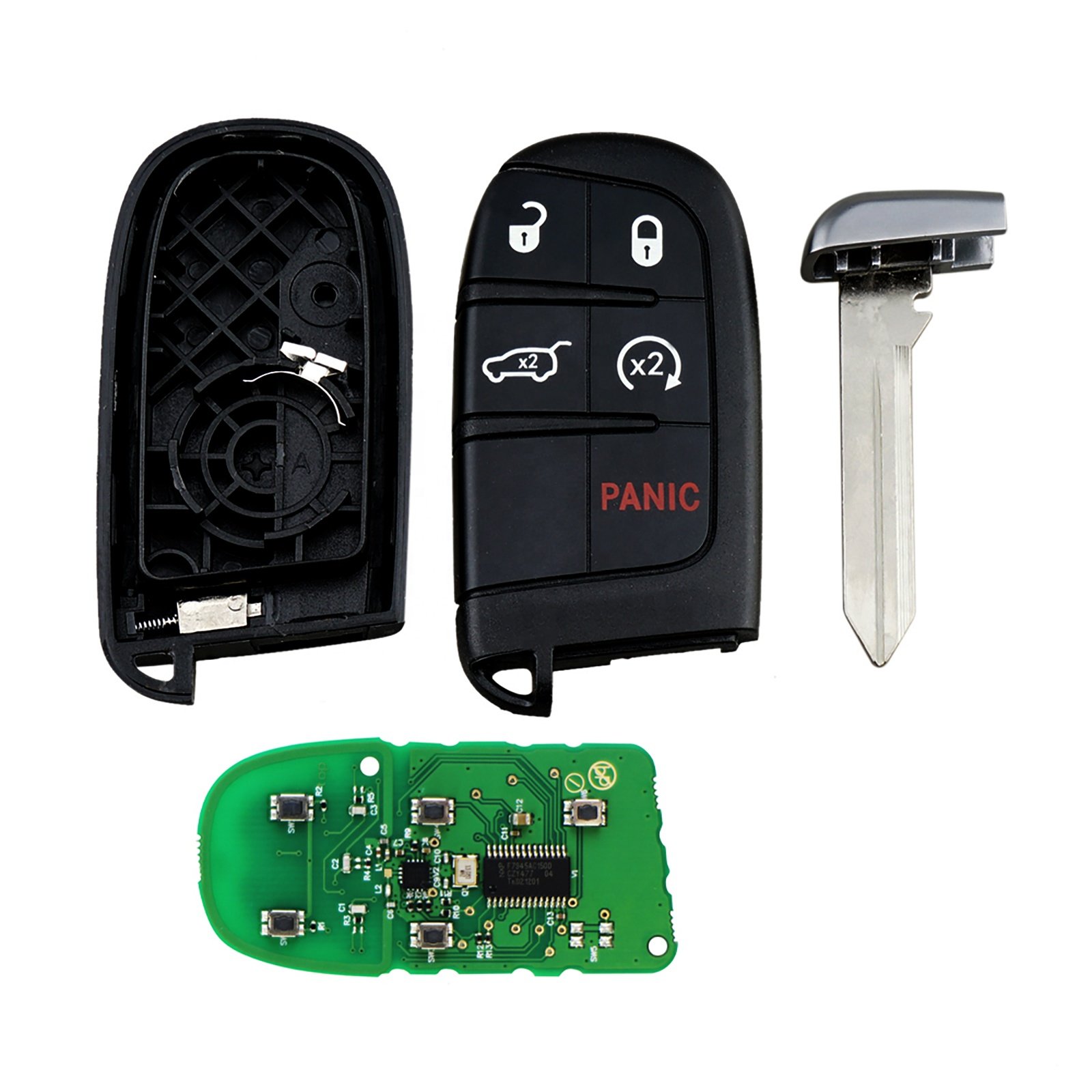 Wholesale OEM 5 Buttons Car Key Fob Remote for 2019 2020 2021 2022 Jeep Grand Cherokee M3N-40821302 433MHz