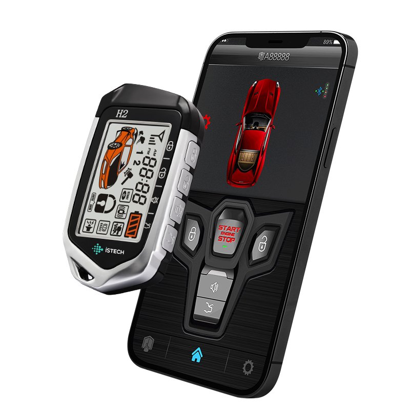Smart Burglar Car Alarm Remote Engine Start 2 Way Car Alarm System