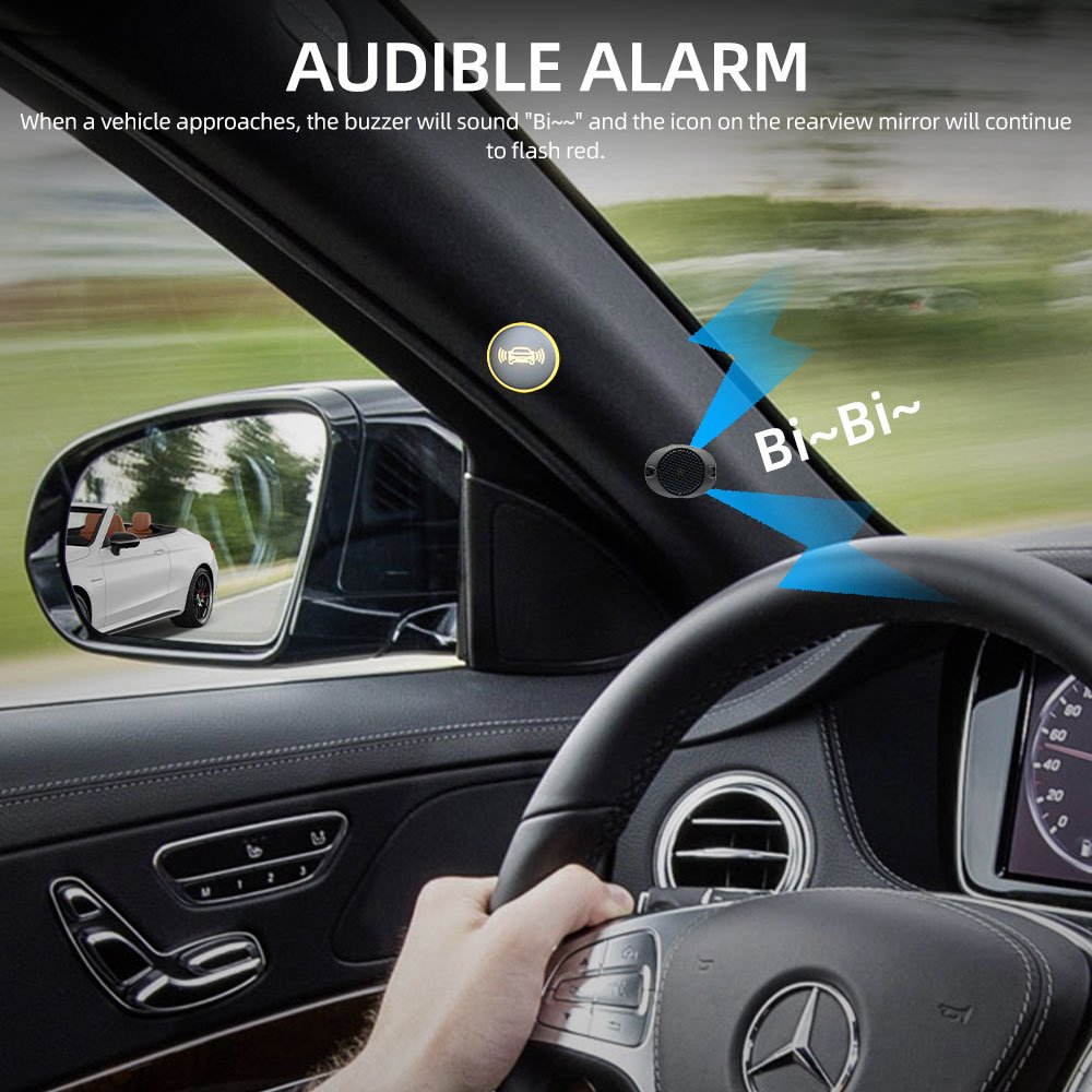 For Car 24GHZ Microwave Radar Blind Spot Detection BSD BSM LCA RCTA AUDIBLE ALARM Blind Spot Mirror Assist System