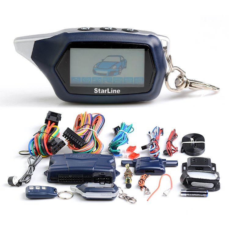 Starlionr C9 Two Way Car Alarm System DC12V Universal LCD Remote Control Car Alarm Security System