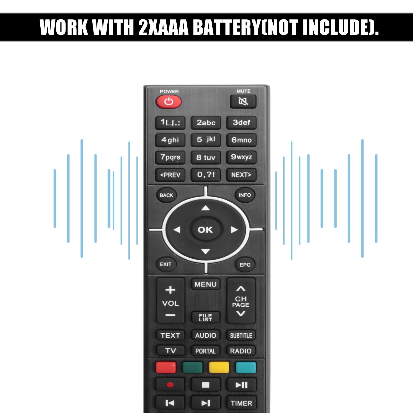 Afstandsbediening Van for Zgemma Star Hs/H 2S /H 2H /H5 /H 5.2S Satellietontvanger Combo, Direct Gebruik