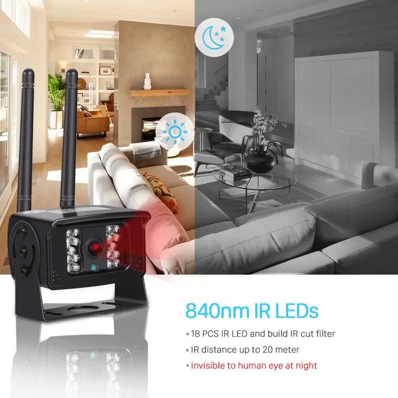 4G WIFI Vehicle Mobile Surveillance Camera CMOS Sensor Truck Camera Wireless IP Car Camera for Truck Bus