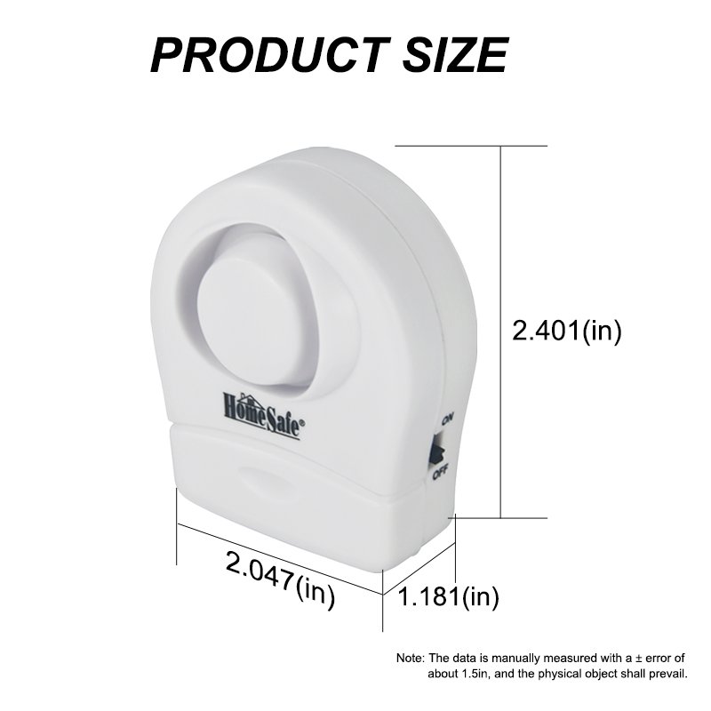 Glass Break Sensor Alarm 120dB Ultra-Slim Glass Break Detector Anti-Theft Vibration Sensor Alarm for Door and Window Security
