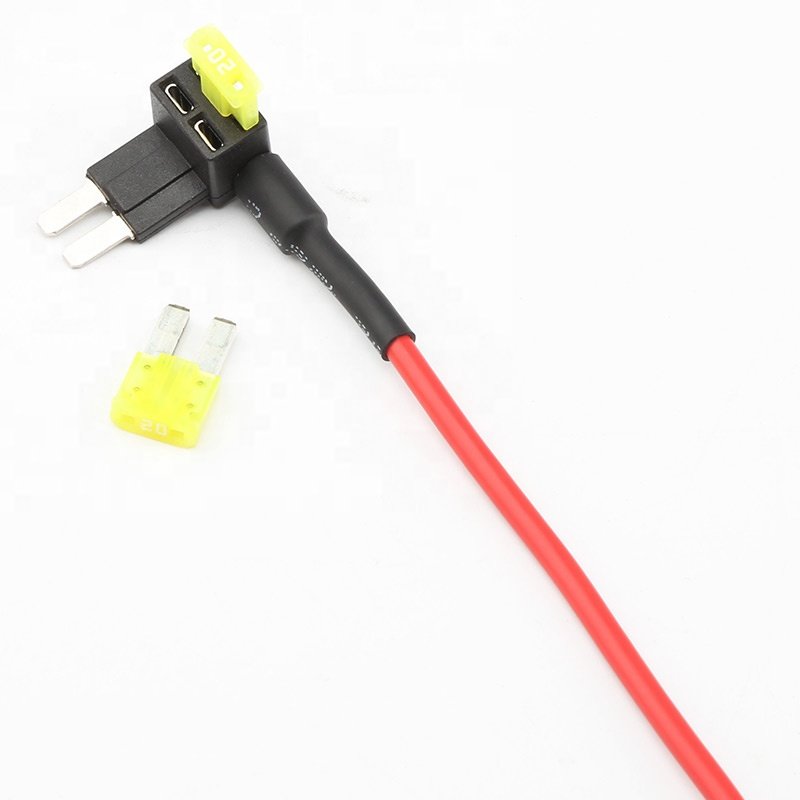 ATA Micro 2 Blade Style Double Slot Add a Circuit Fuse Tap Connector Adapter Inline Fuse Holder 32V DC Low Voltage for Marine