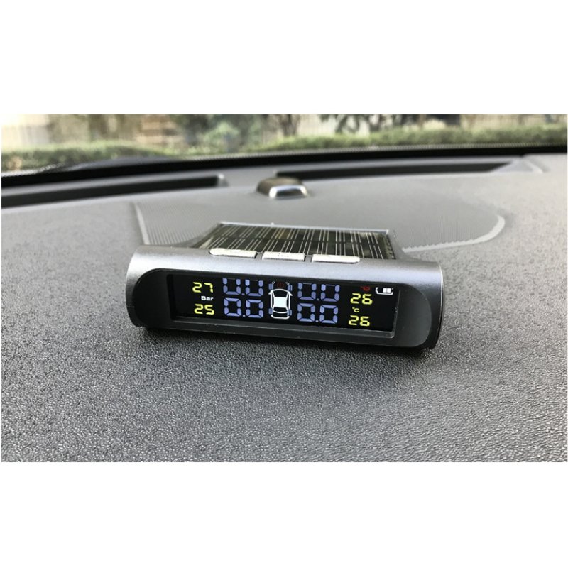 Smart Solar TPMS Car Tire Pressure Alarm Monitor System 4 Wheel External Tyre Sensor Temperature Alert