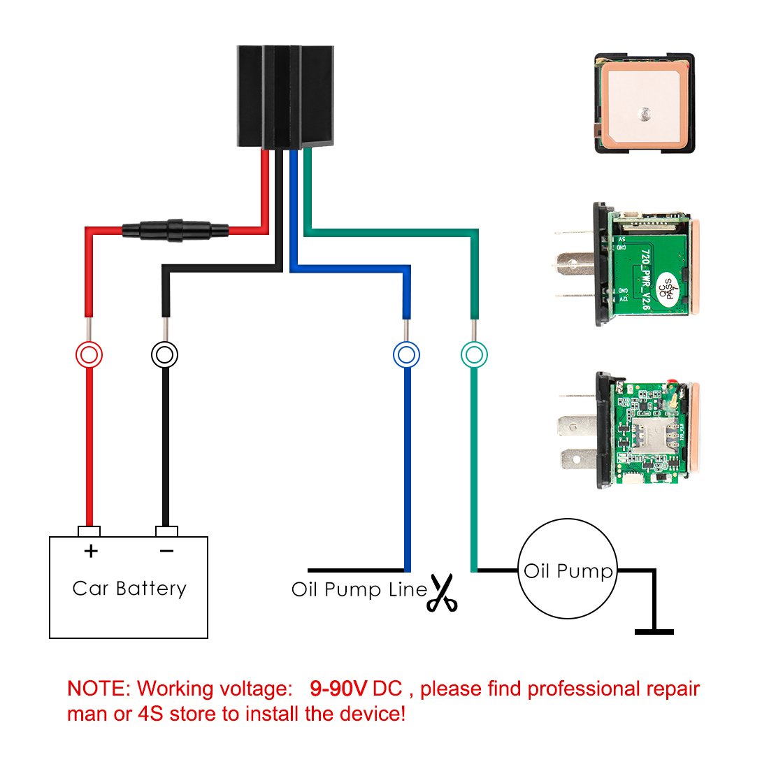 Anti Theft Relay GPS Tracking Device Motorcycle Price Fleet Management Vehicle Real Time MV720 Car Gps Tracker Engine Cut Off
