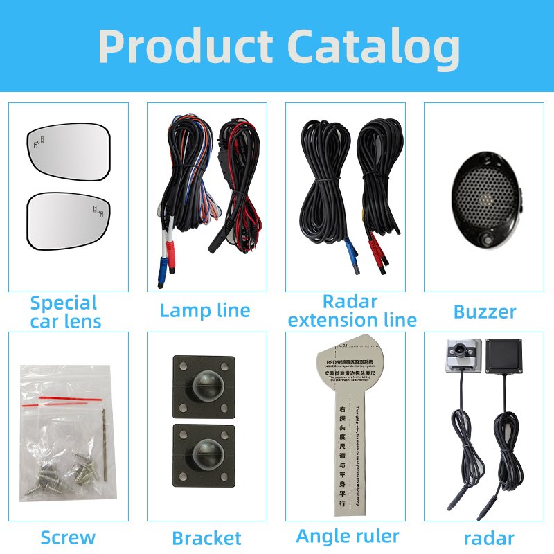 For Honda Car Accord Crv civic Hrv pilot Bsd Blind Spot Mirror 24GHz Bsm Blind Spot Detection System Parallel Wire Auxiliary