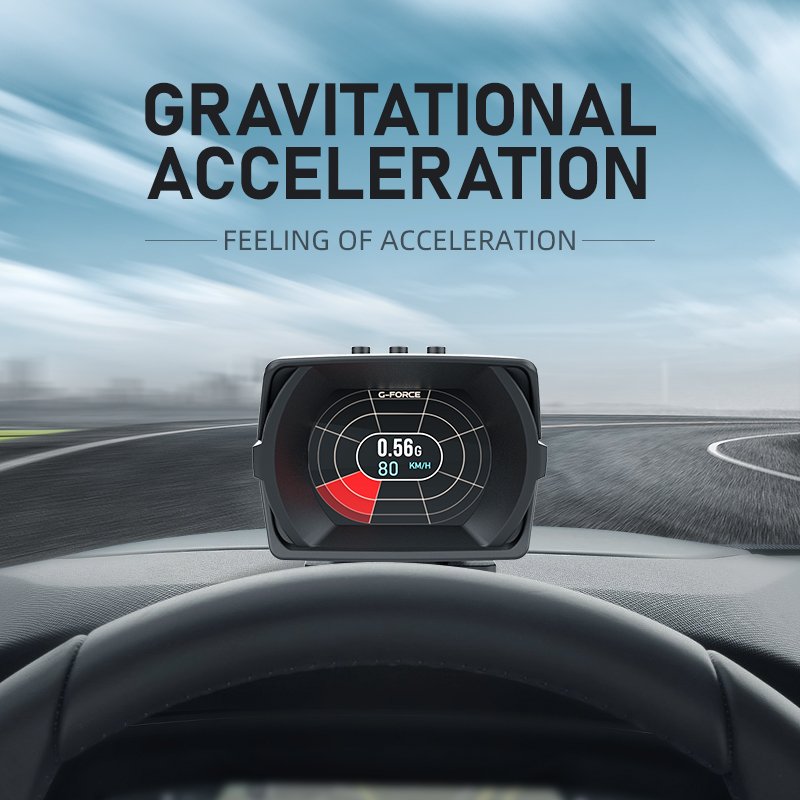 Factory Direct New Car OBD2 GPS LCD Meter Diagnostic Tools HUD Head up Display GPS Slopemeter Car Obd Gauge