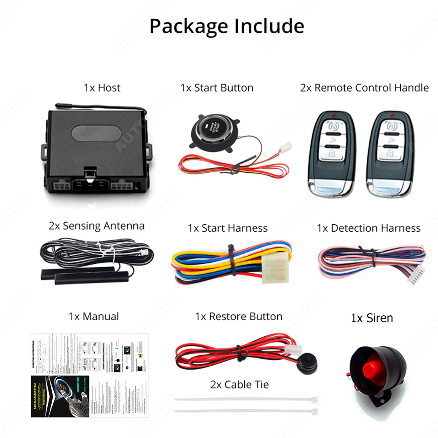 Pke Keyless Go Auto Start Engine Smart Push Button Start System Entry Car Alarm