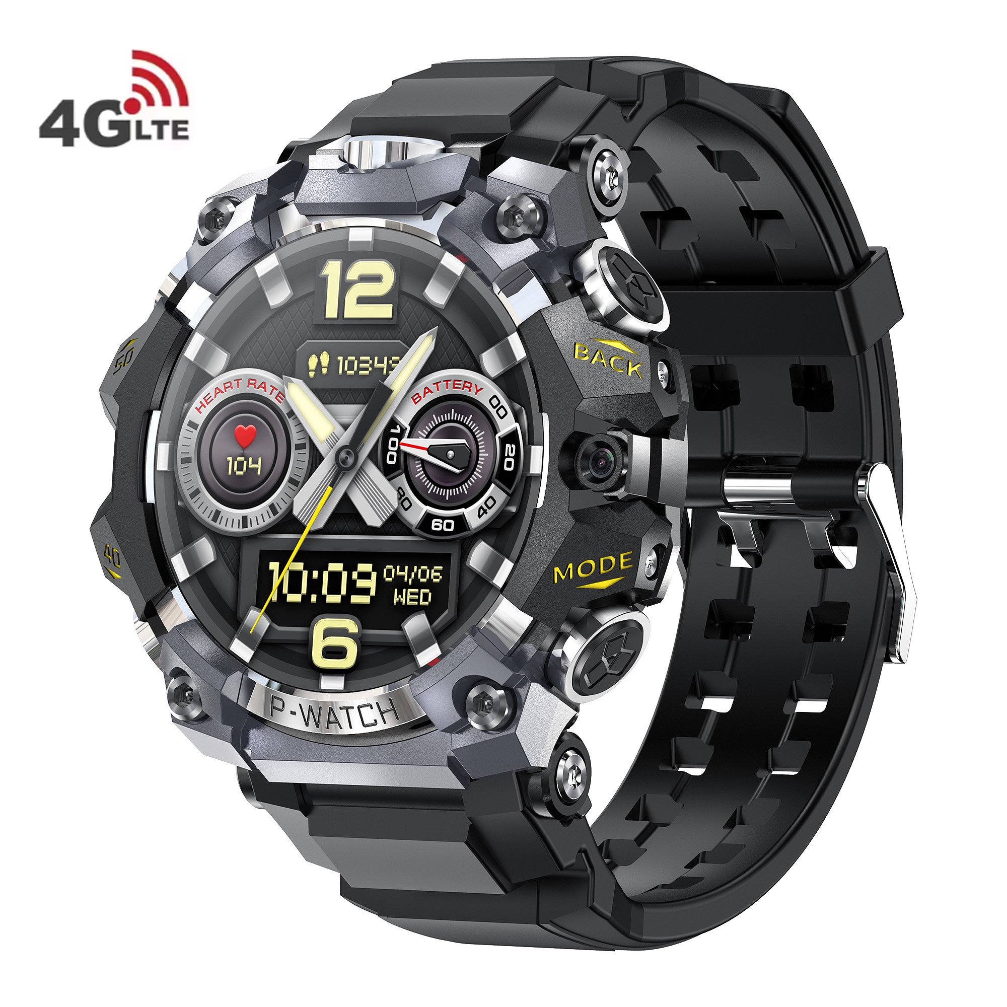 4G Android Smart Watch Q668 Heart Rate GPS Navigator AMOLED Screen 1150mAh Big Battery IP68 Waterproof Men Sport Smartwatch 2025