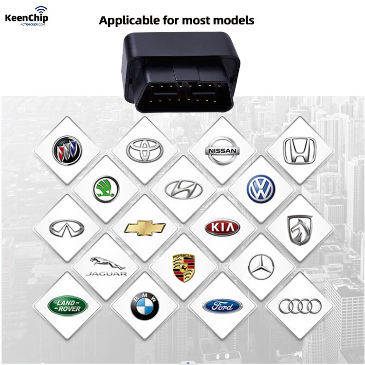 Factory Sales Keenchip Plug and Play 4g Vehicle Tracking System Car Alarm Gps tracker OBD