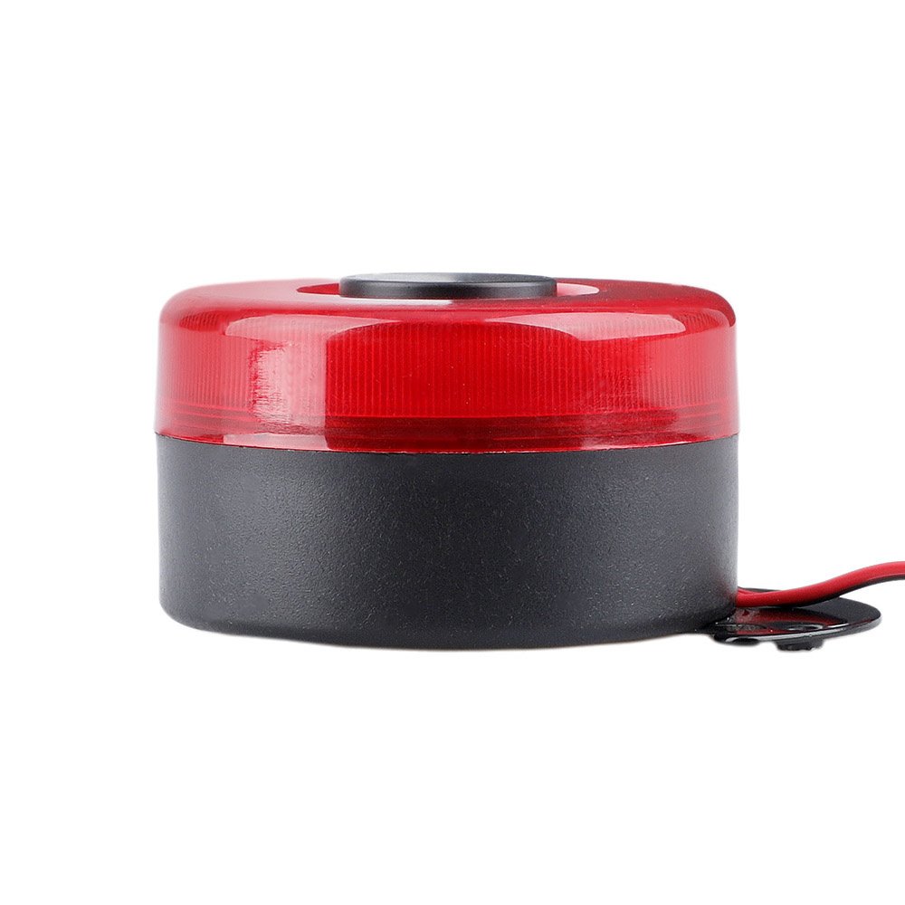 C 12V-24V 105dB Beep Reverse Beeper Air Horn Warning Siren 6 Sound Signal Backup Alarms Horns With Red LED for Car Boat Truck