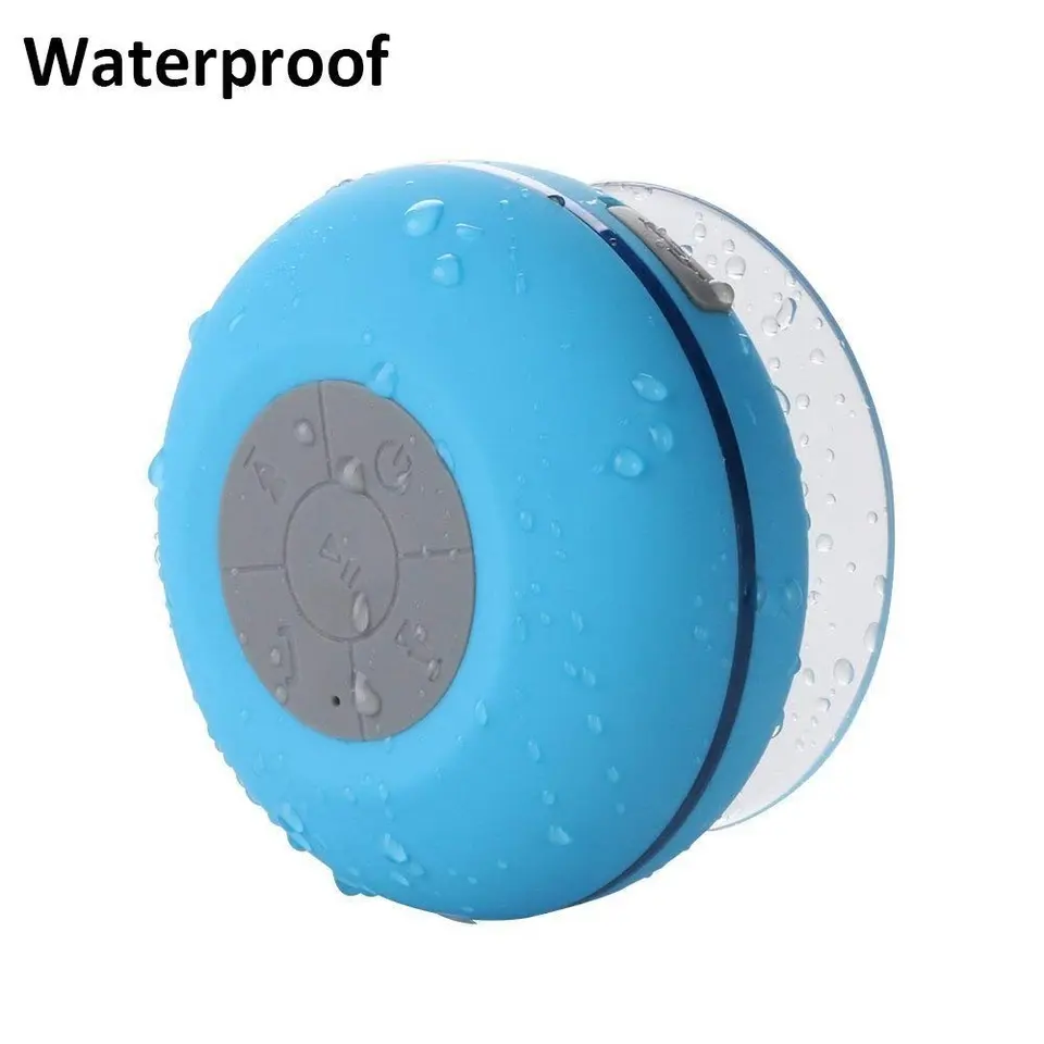 Top Selling Factory Cheap Price Shower Wireless BT Speaker Round Outdoor Floating Waterproof Suction Cup Speaker