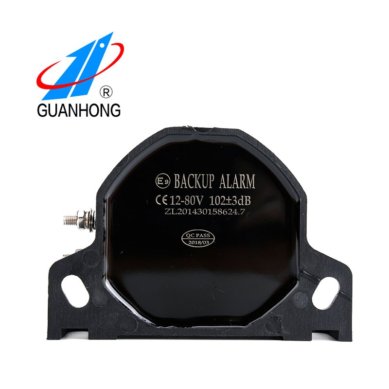 DC12-80V 76-102db White Sound & Multi-frequency Smart Alarm Self Adjusting Reverse Warning Alarms Truck Backup Alarm Siren