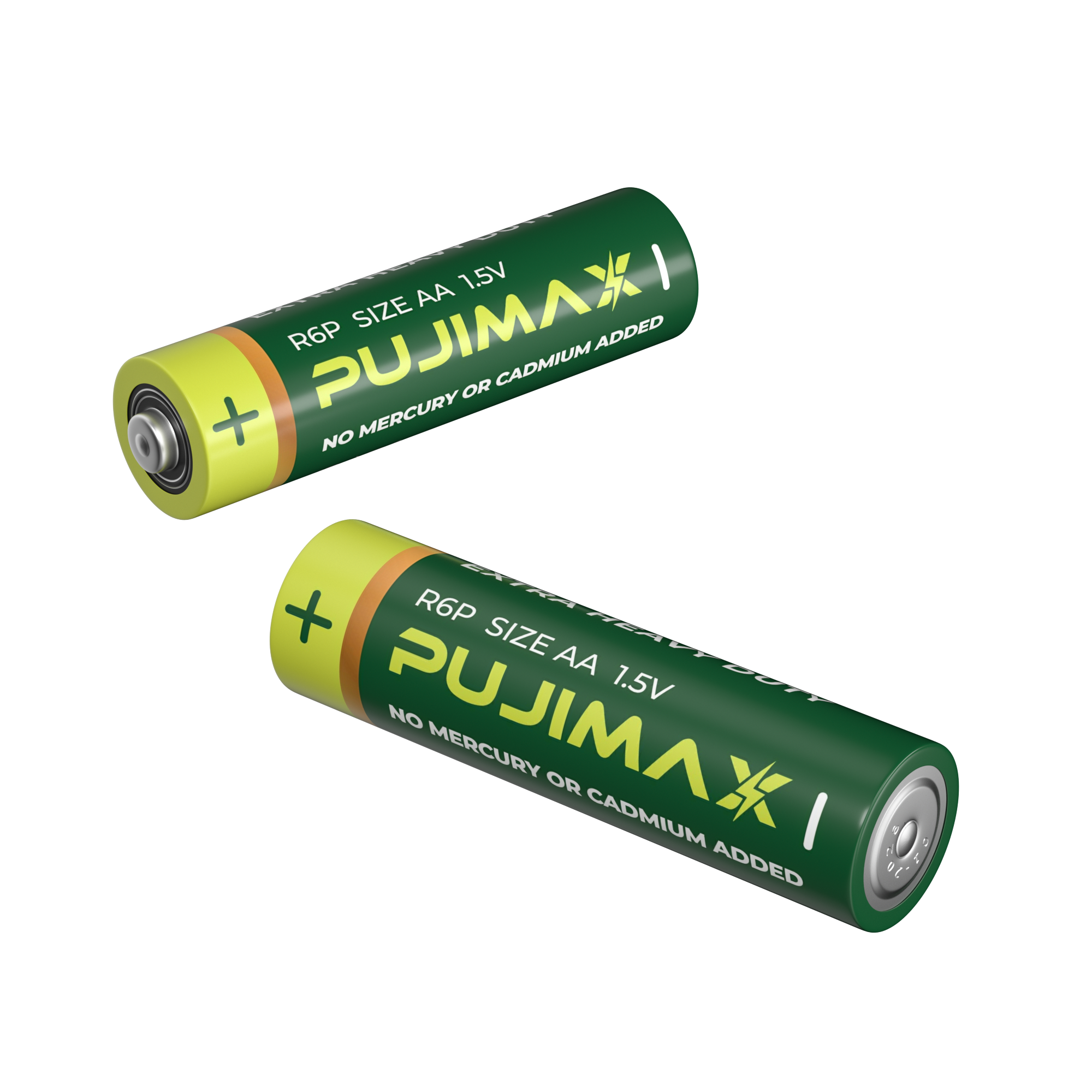 PUJIMAX 6Pcs AA Carbon Battery R6P 1.5V Dry Extra Heavy Duty Batteries Pack for Mouse Keyboard Remote Control Alarm Clock