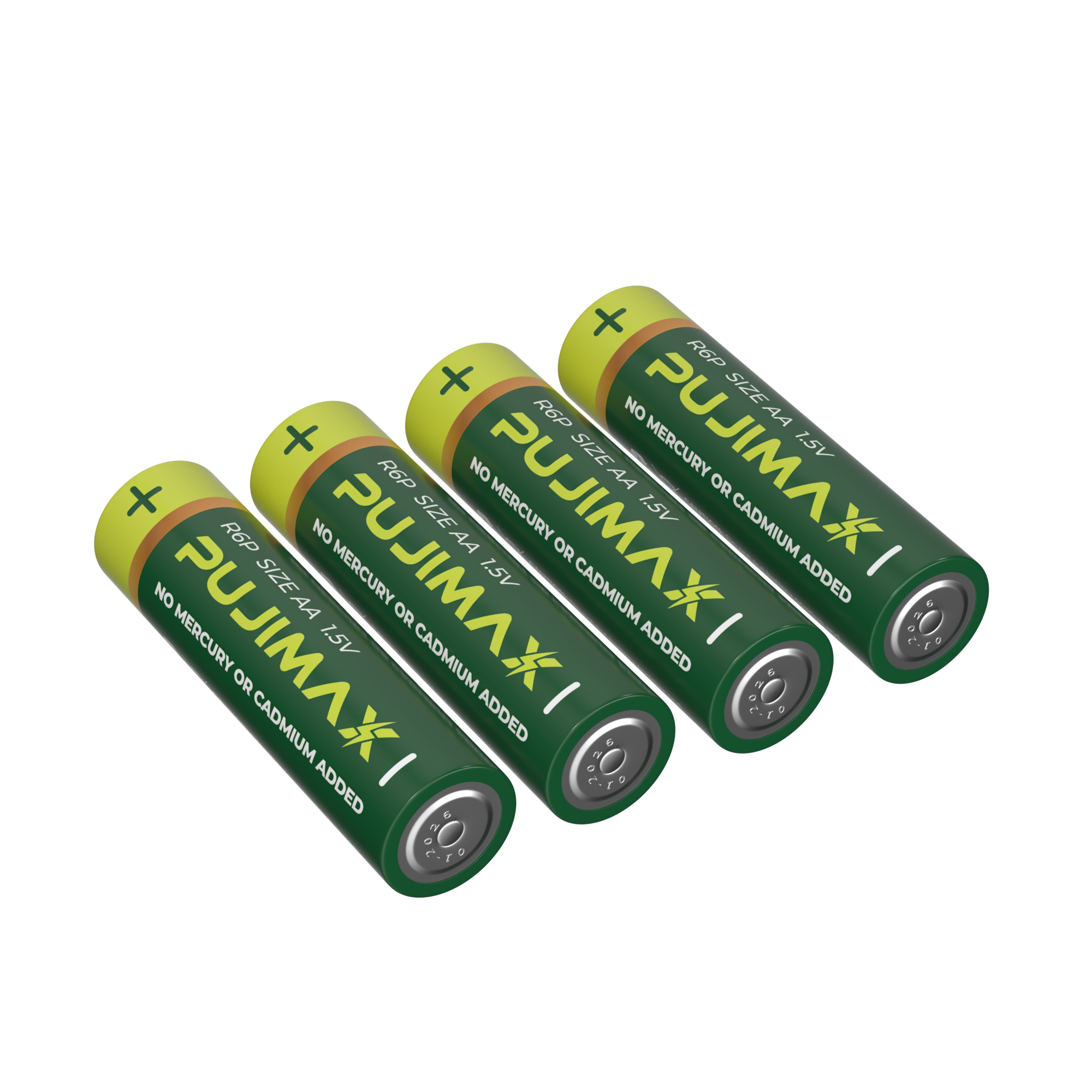 PUJIMAX 6Pcs AA Carbon Battery R6P 1.5V Dry Extra Heavy Duty Batteries Pack for Mouse Keyboard Remote Control Alarm Clock