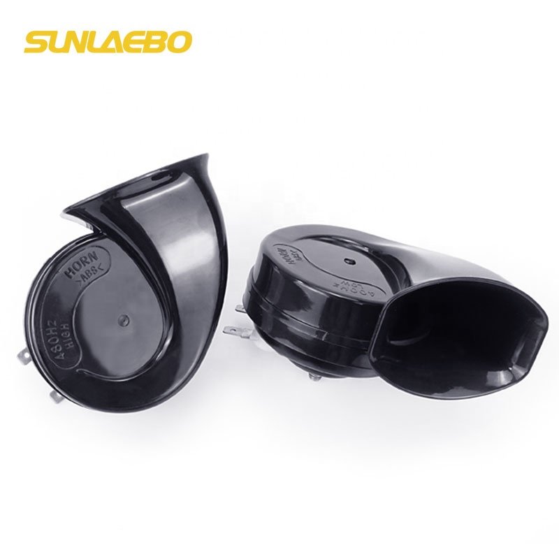 Hot Sale Twin Tone 125dB Plastic Box Package Electric Super Loud Snail Windtone Auto Horn 12V 24V