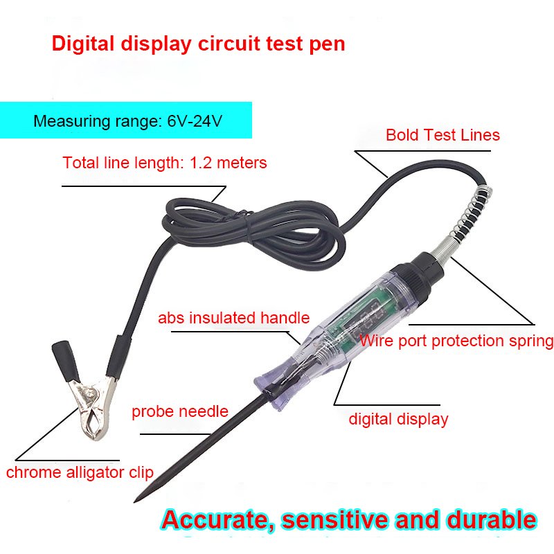 Factory Hot Sale Car Circuit Measuring Pen LED12-24v Line Detection and Maintenance of Car Pen