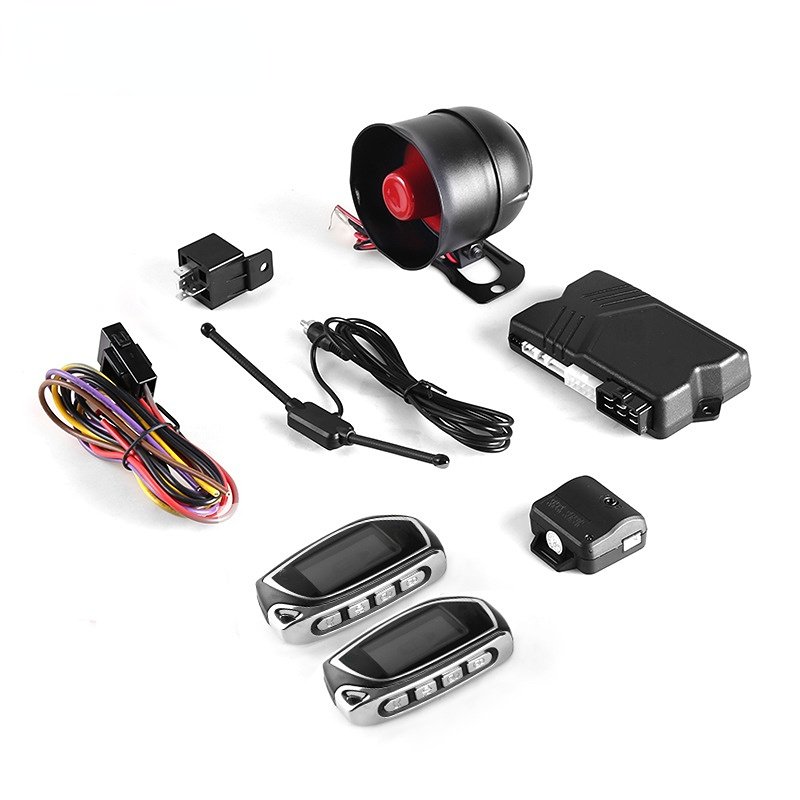 LR AUTO Car Anti-theft Alarm 1500 Meters Two-way One-key Start Vibration Remote Control Central Control Lock