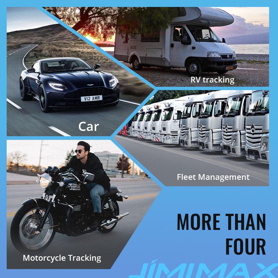 JIMIIOT VL103M/D Mini GPS Tracker 4G Car Alarm Remote Cut-Off Multiple Fuel Alerts 270mAH Battery Motorcycle Vehicle Android