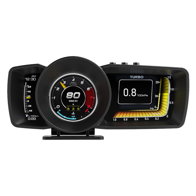 Universal Car Digital Speedometer Navigation OBD+GPS Smart Gauge Display Diagnostic Tools Hud Heads up Display Car
