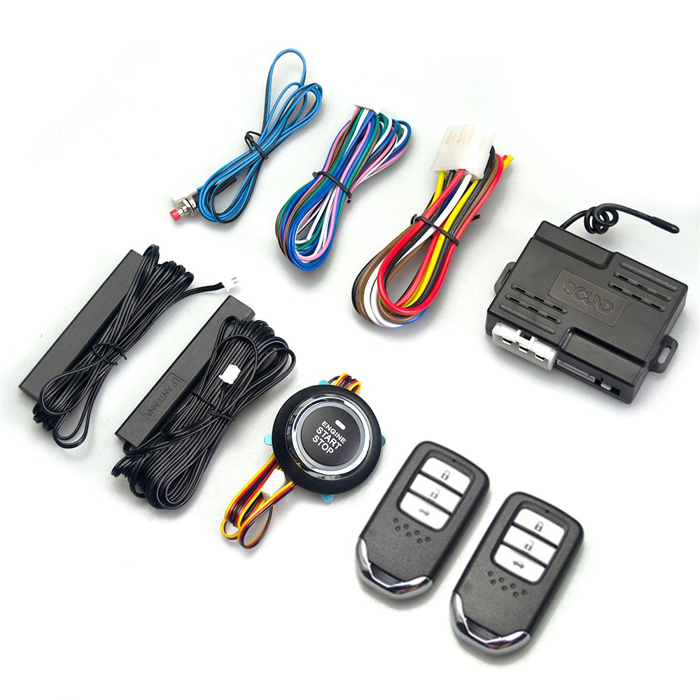 Hot Sales Fits Toyota 12V Car General One-click Start Modification Keyless Entry PKE Remote Control Car Anti-theft System