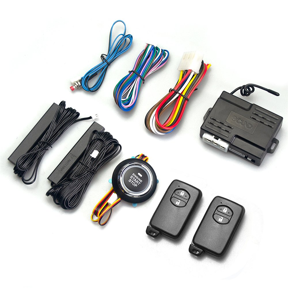 Hot Sales Fits Toyota 12V Car General One-click Start Modification Keyless Entry PKE Remote Control Car Anti-theft System
