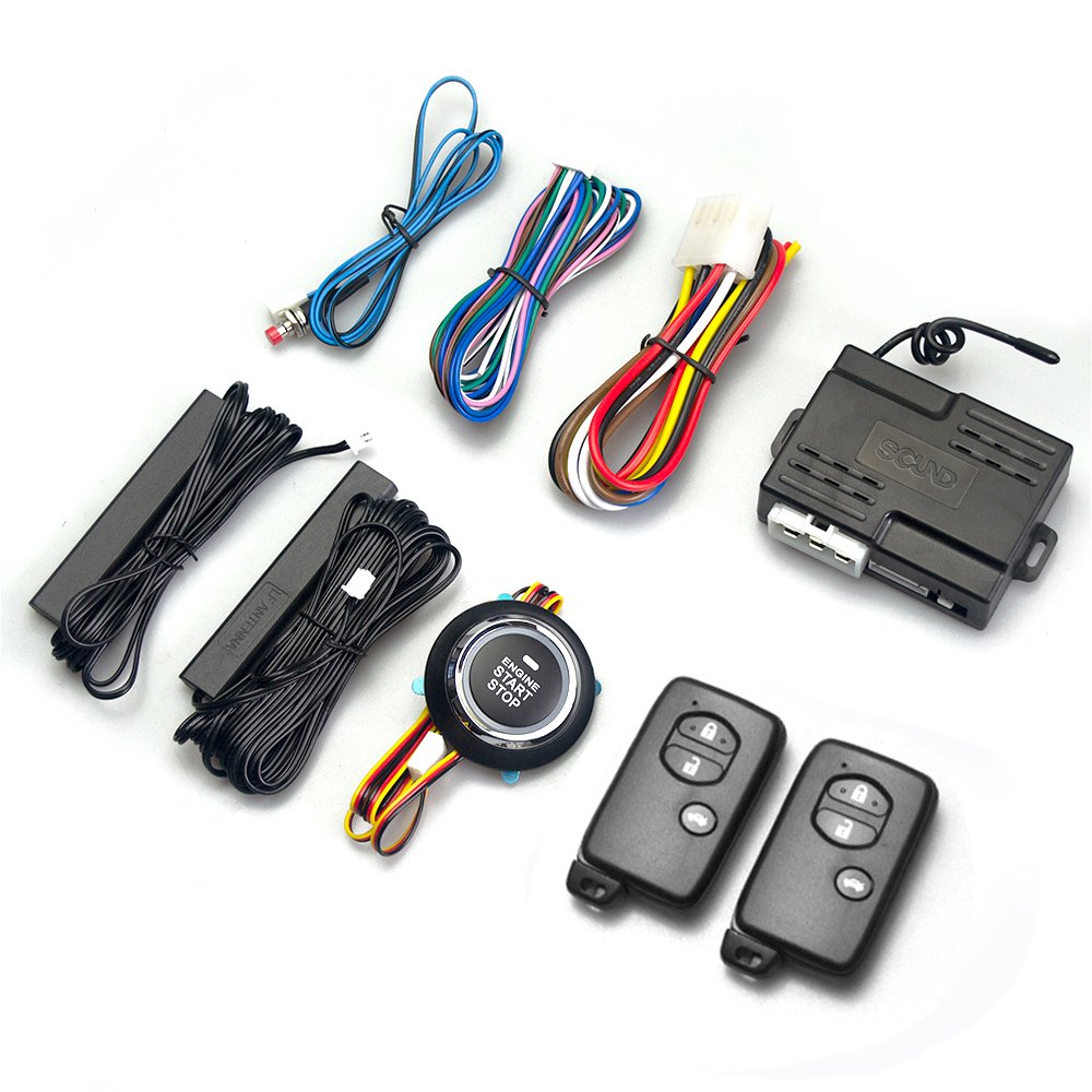 Hot Sales Fits Toyota 12V Car General One-click Start Modification Keyless Entry PKE Remote Control Car Anti-theft System