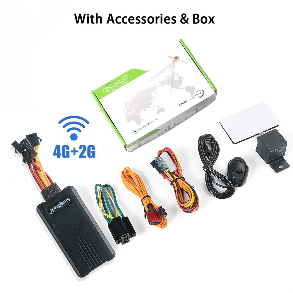 SinoTrackPro ST-906L Car Motorcycle Taxi Truck GSM 4G Tracking Device With Relay SOS Mic for Europe