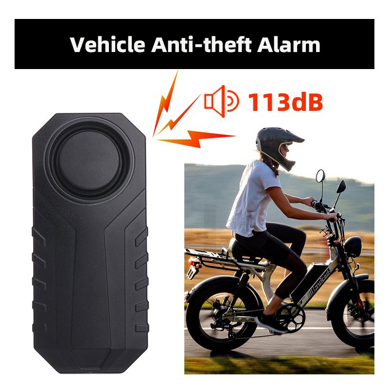 Wholesale 113dB Vibration Vehicle Burglar Alarm IP65 Security Alarm Wireless Motor E-bike Bicycle Anti-theft Alarm for Bicycle