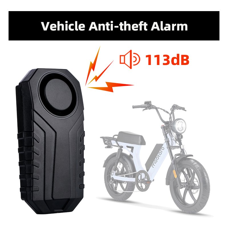 Wholesale 113dB Vibration Vehicle Burglar Alarm IP65 Security Alarm Wireless Motor E-bike Bicycle Anti-theft Alarm for Bicycle