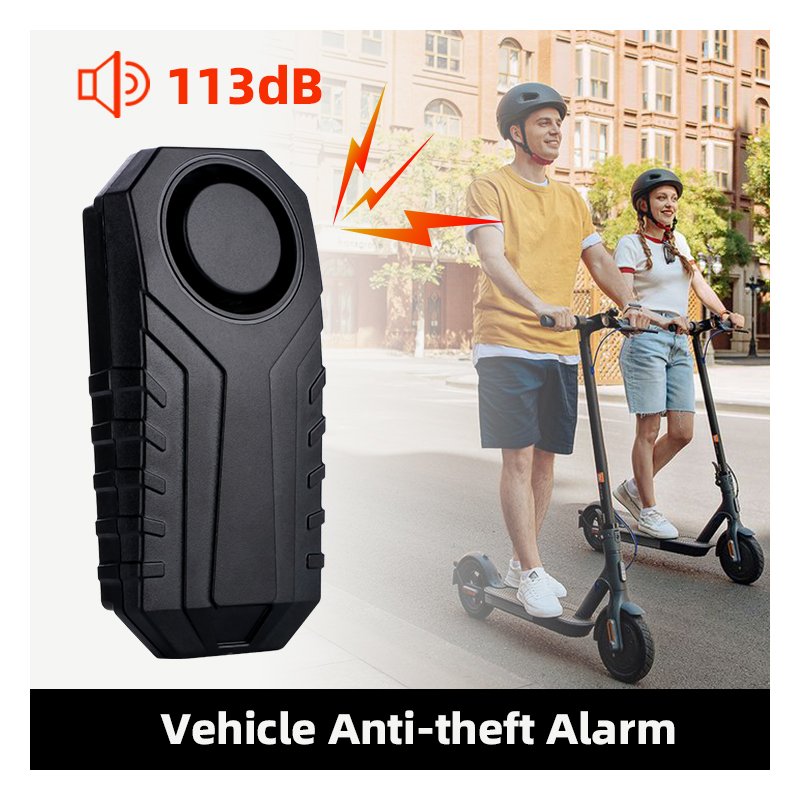 Wholesale 113dB Vibration Vehicle Burglar Alarm IP65 Security Alarm Wireless Motor E-bike Bicycle Anti-theft Alarm for Bicycle