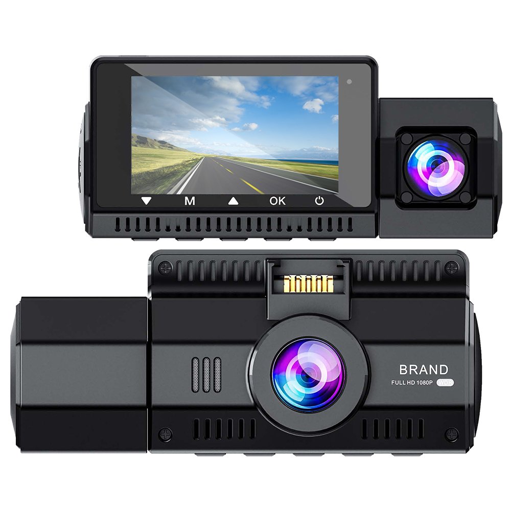 4K+1080P Dual Camera Dash Cam with IR Night Vision Loop Recording, and Wide Angle Lens - 3.16 Inch IPS Screen Car Dvr Blackbox