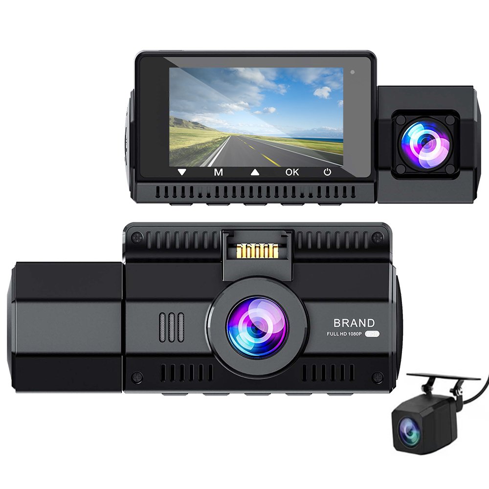 4K+1080P Dual Camera Dash Cam with IR Night Vision Loop Recording, and Wide Angle Lens - 3.16 Inch IPS Screen Car Dvr Blackbox