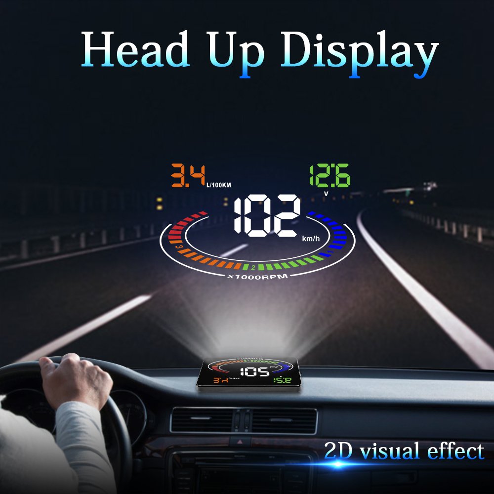 Wins Novelty Auto Over Speed Alarm Car OBD Ii HUD Head up Display